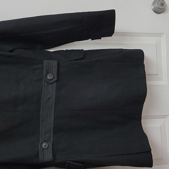 Jack and Jones Wool TIm Coat Dbl Breastd Dbl Collar peacoat Mens - Picture 12 of 14